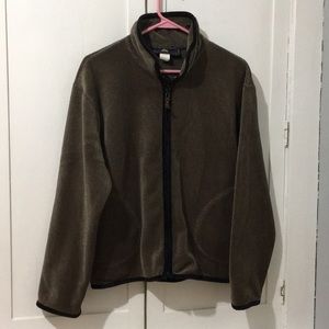 Vintage British Khaki Herringbone Velour Made USA